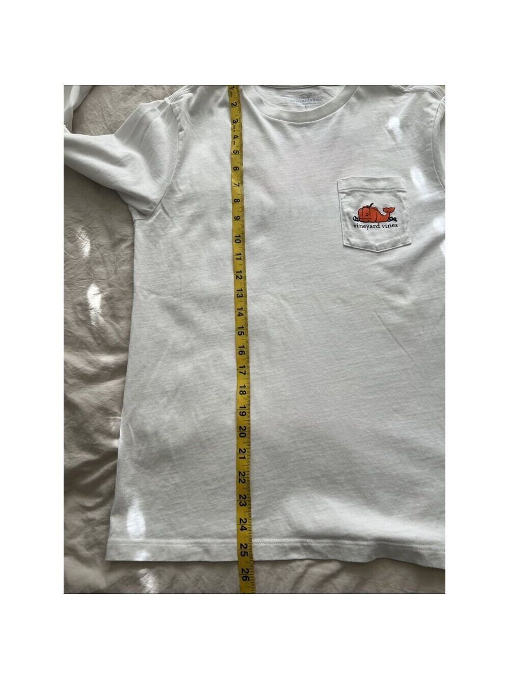 Vineyard Vines Youth Large Halloween Fall Pumpkin Whale Graphic Long Sleeve Tee - Picture 8 of 9